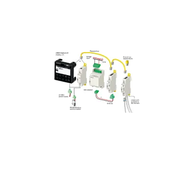 DIRIS Digiware Udc Adaptor - Power Quality Monitoring Equipment & Metering - EXPLODED_VIEW_EXT