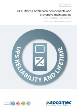 UPS lifetime bottleneck components and preventive maintenance