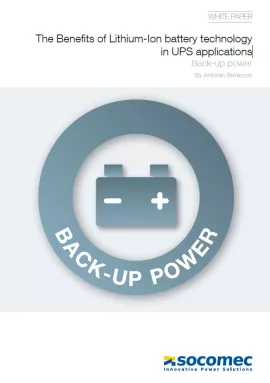 The Benefits of Li-ion Battery technology in UPS applications